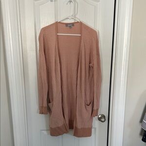 Marled Women's Peach Cardigan Sweater